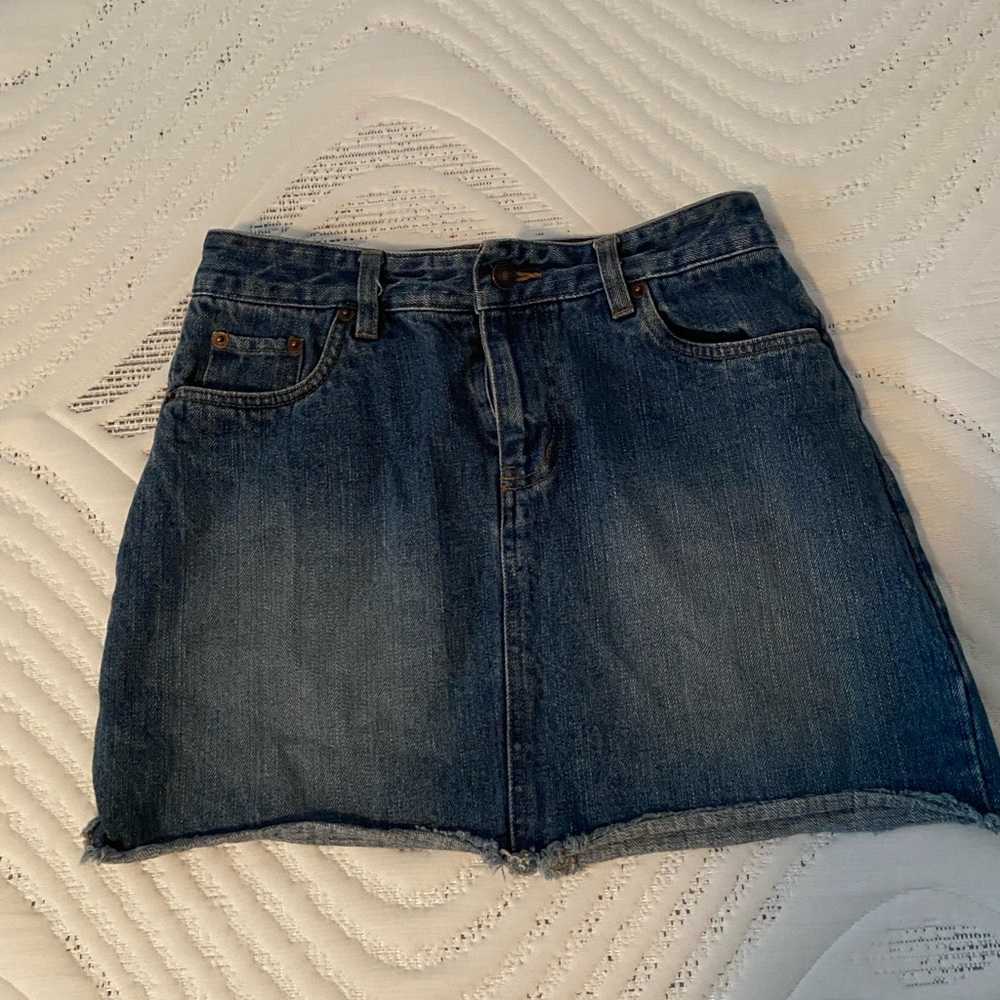 Route 66 Blue Denim Mini Skirt